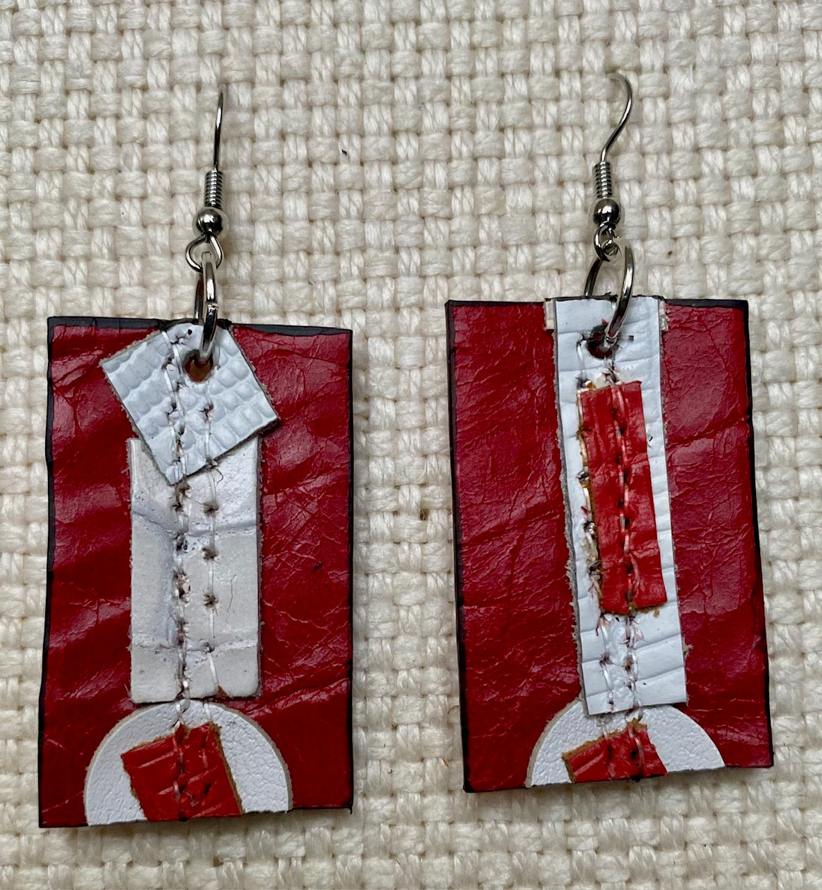 Leather Earrings 1 1/2 inch