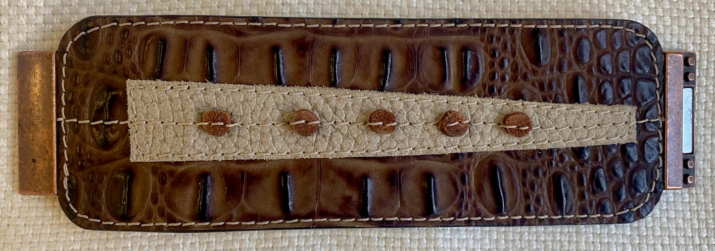 Leather Wrist Cuff - fits 6-1/2 inch wrist.