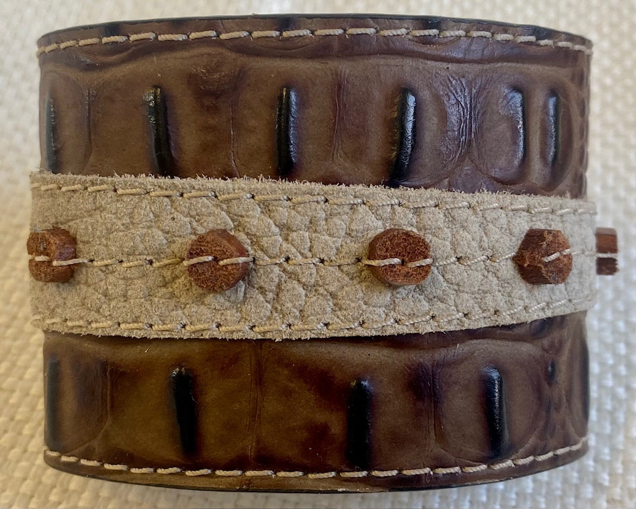 Leather Wrist Cuff - fits 6-1/2 inch wrist.