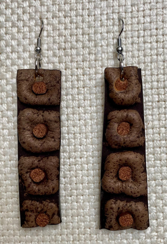 Leather Earrings 2 1/4 inch