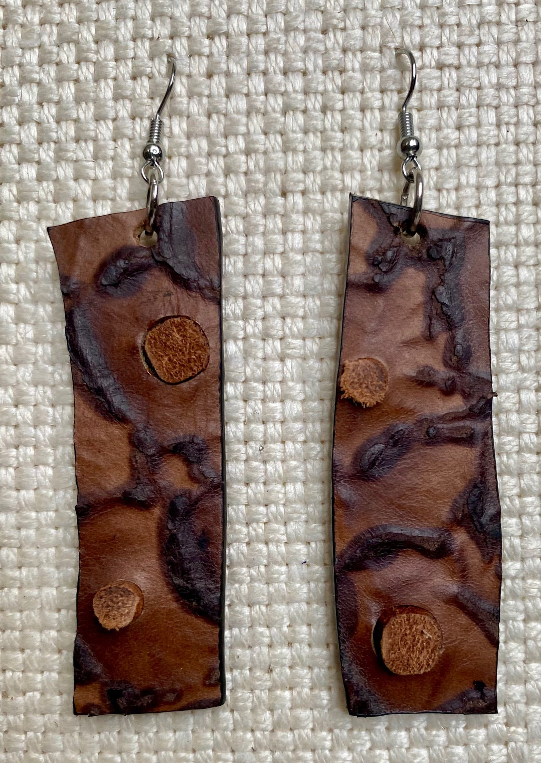 Leather Earrings 2 inch