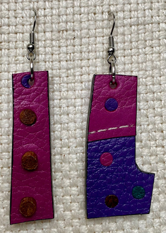 Leather Earrings 2 inches